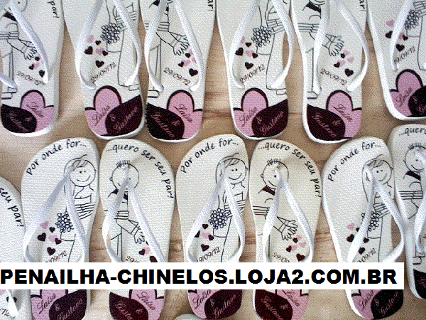 Chinelos personalizados